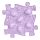 Muffik szenzoros ortopédiai szőnyeg dínó tojás puzzle lila - kemény
