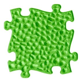   Muffik szenzoros ortopédiai szőnyeg kavicsok puzzle lime - kemény