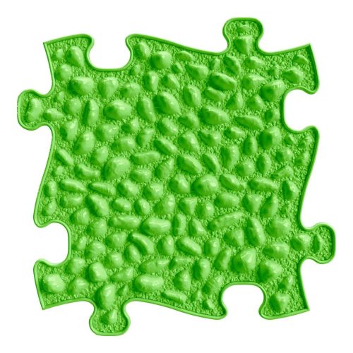 Muffik szenzoros ortopédiai szőnyeg kavicsok puzzle lime - kemény