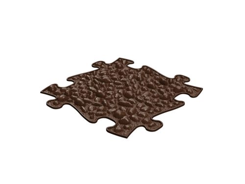 Muffik szenzoros ortopédiai szőnyeg kavicsok puzzle barna - kemény