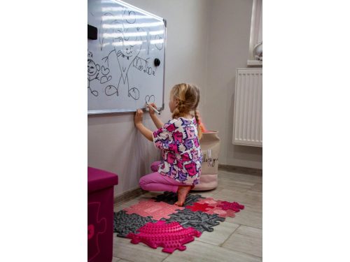 Muffik szenzoros ortopédiai szőnyeg kavicsok puzzle pasztel sárga - kemény