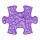 Muffik szenzoros ortopédiai szőnyeg mini tengeri csillag lila - puha