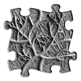  Muffik szenzoros ortopédiai szőnyeg puzzle gyökerek szürke - puha