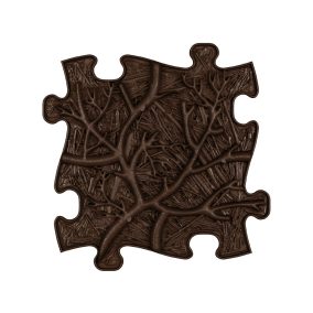   Muffik szenzoros ortopédiai szőnyeg puzzle gyökerek barna- puha