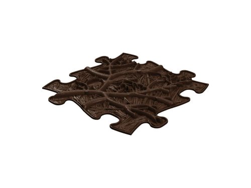 Muffik szenzoros ortopédiai szőnyeg puzzle gyökerek barna- puha