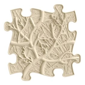   Muffik szenzoros ortopédiai szőnyeg puzzle gyökerek bézs - kemény