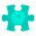 Muffik szenzoros ortopédiai szőnyeg mini rét puzzle türkiz - puha