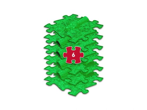 Muffik Ortopédiai Puzzle Szőnyeg - Kígyó Készlet, Zöld, 6 db