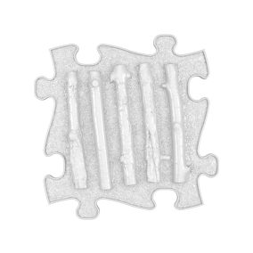   Muffik szenzoros ortopédiai szőnyeg puzzle ágacskák fehér- kemény