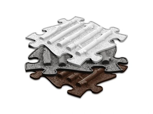 Muffik szenzoros ortopédiai szőnyeg puzzle ágacskák fehér- kemény