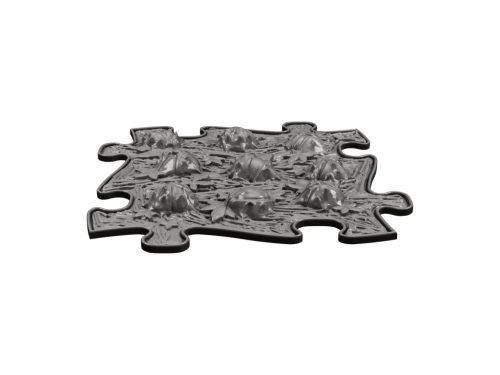 Muffik szenzoros ortopédiai szőnyeg puzzle - gesztenye  kemény szürke