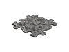 Muffik szenzoros ortopédiai szőnyeg puzzle - gesztenye  kemény szürke