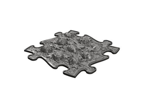 Muffik szenzoros ortopédiai szőnyeg puzzle - gesztenye  kemény szürke