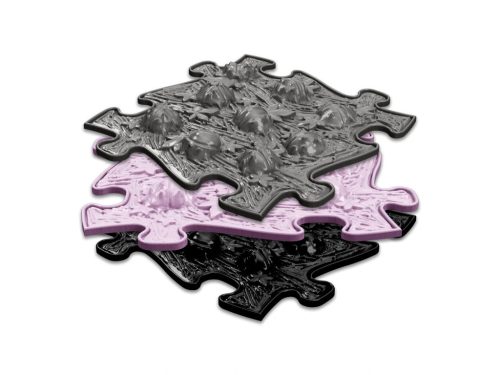 Muffik szenzoros ortopédiai szőnyeg puzzle - gesztenye  kemény szürke