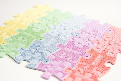 Muffik Szenzoros nano puzzle szett - pasztell, 20 db-os