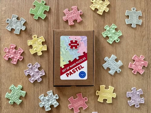 Muffik Szenzoros nano puzzle szett - pasztell, 20 db-os