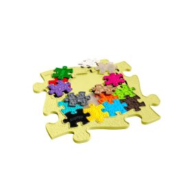   MUFFIK Puzzles in Puzzle ortopédiai szőnyeg – pasztell sárga