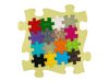 MUFFIK Puzzles in Puzzle ortopédiai szőnyeg – pasztell sárga