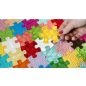   MUFFIK Puzzles in Puzzle ortopédiai szőnyeg – pasztell sárga