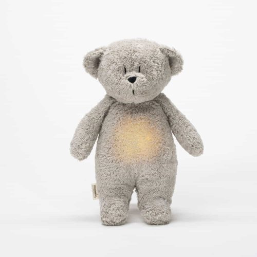 Moonie 2.0 the Organic Humming Friend dallammal és lámpával maci- GRAY