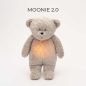   Moonie 2.0 the Organic Humming Friend dallammal és lámpával maci- GRAY