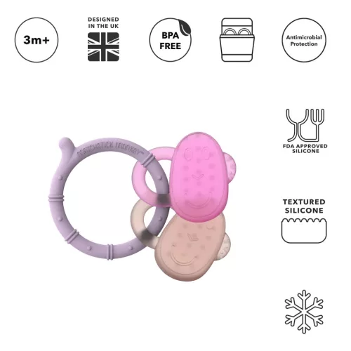 Rágómaki - Hűsítő rágóka - Pink/púderrózsaszín