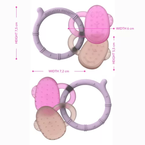 Rágómaki - Hűsítő rágóka - Pink/púderrózsaszín