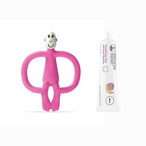 Rágómaki és fogínygél szett - pink