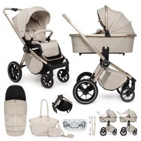 MUUVO  Kombinált babakocsi  Quick Boho Beige szett 2in1