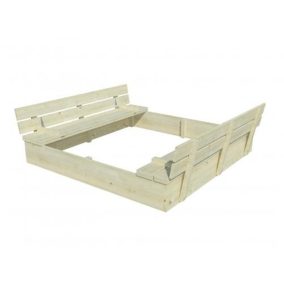 Homokozó - tetővel és paddal 157x157x25 cm