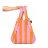 Notabag bevásárlótáska - Pink Stripes