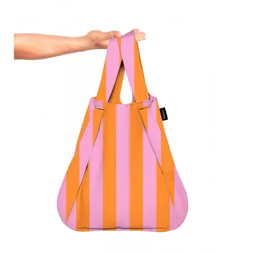 Notabag bevásárlótáska - Pink Stripes