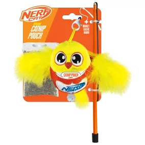   NERF CAT Macskajáték plüss madár csengővel és pálcával 9 cm