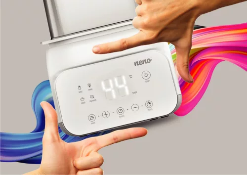 NENO Vita 5 az 1-ben cumisüveg sterilizáló és melegítő 2 cumisüveghez, kiolvasztás funkcióval
