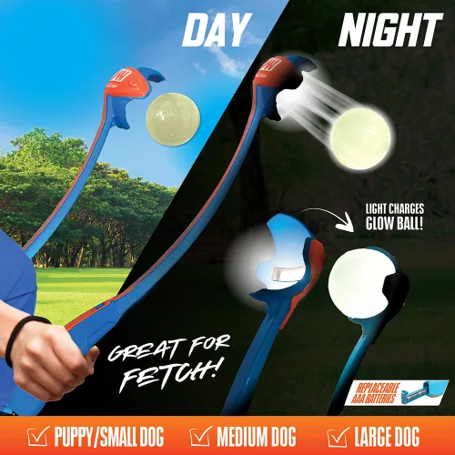 NERF DOG LED-es kutyajáték kilövő Air Strike világító funkcióval Próbáld ki