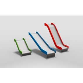 Csúszda - Acél, HDPE oldalfallal, ind. mag.: 1,4 m