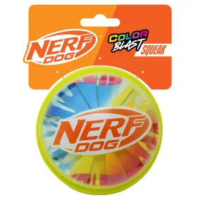   NERF DOG Játék kutyáknak sípoló labda színes fogantyúval 10 cm