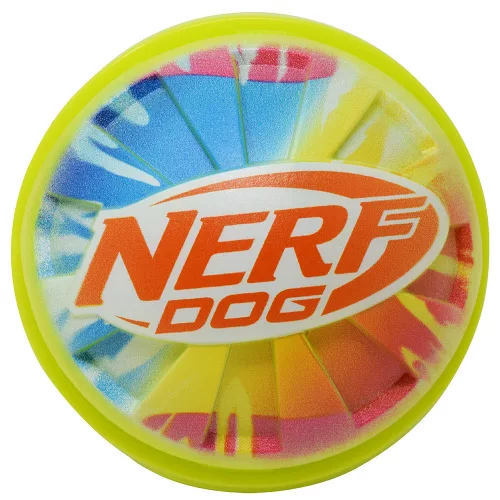 NERF DOG Játék kutyáknak sípoló labda színes fogantyúval 10 cm
