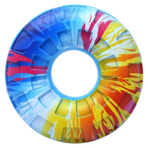 NERF DOG Kutyajáték sípoló karika színes fogantyúval 15 cm