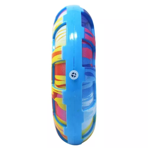 NERF DOG Kutyajáték sípoló karika színes fogantyúval 15 cm