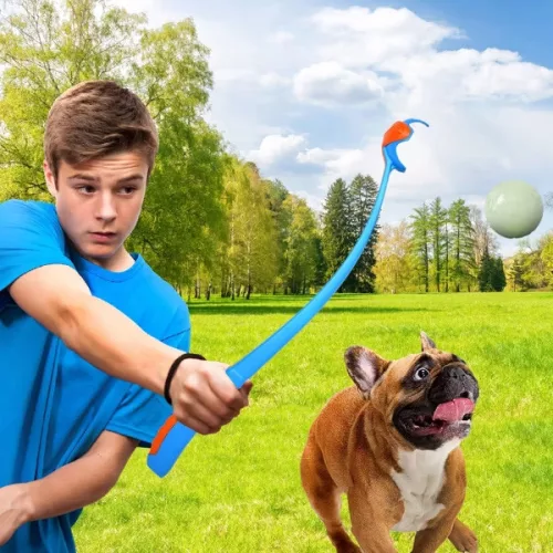 NERF DOG Ajándék szett - világító labda Lightning 6,5 és Sonic labda mogyoróvaj illattal 6,5 cm