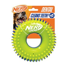 NERF DOG Játék kutyáknak sípoló kör tüskékkel 15 cm