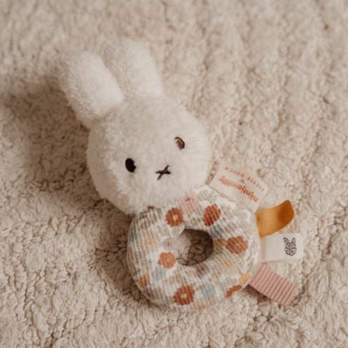 Little Dutch Miffy plüss csörgő- Vintage kis virágok