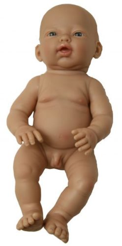 Nines Európai Baba - fiú, kopasz, fürdethető, 24,5 cm 24 hó+