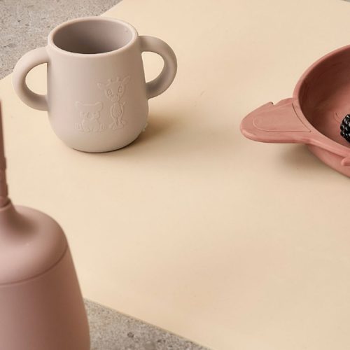 NUUROO Abiola szilikon ivópohár – 2 db-os szett - Cobblestone