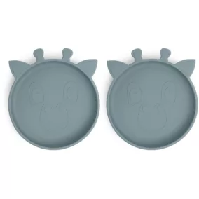 NUUROO szilikon lapostányér 2db- Zöld