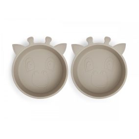 NUUROO szilikon mélytányér 2db- krém