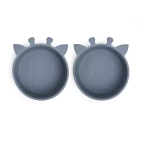 NUUROO szilikon mélytányér 2db- óceán kék