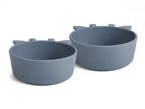 NUUROO szilikon mélytányér 2db- óceán kék