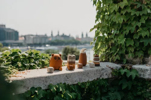 NUUROO szilikon Panda lámpa- karamell